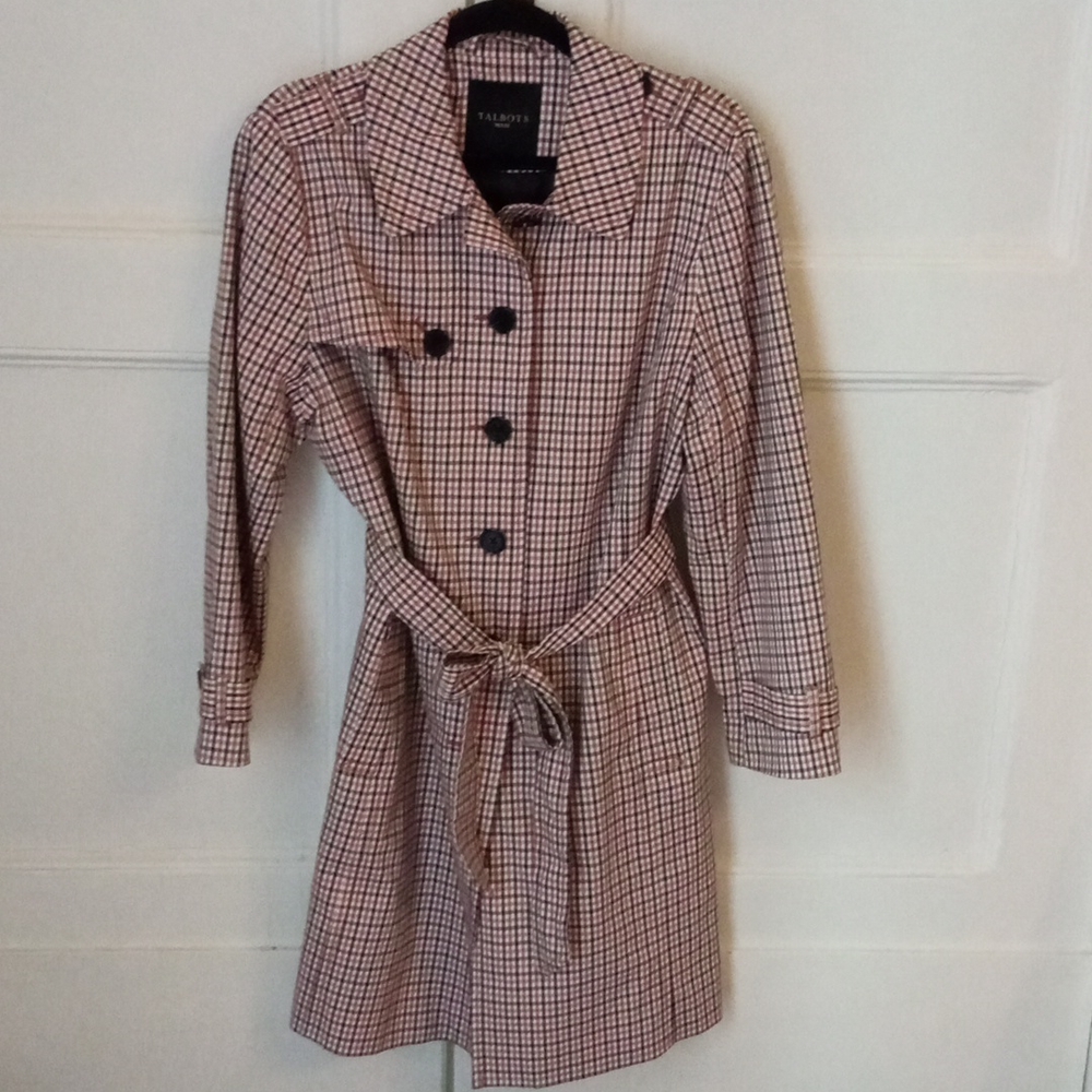 Talbots PXL Cotton Trench Coat